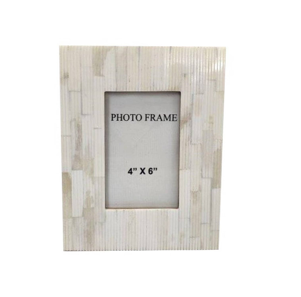 4x6” Carved Bone Picture Frame