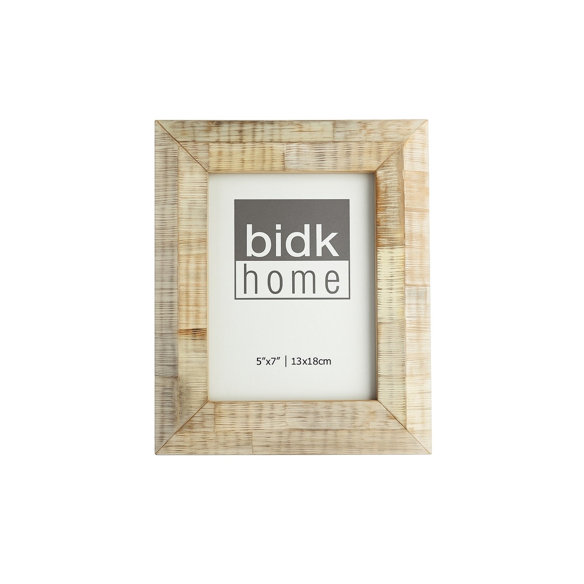 5x7" Light Grey Horn Picture Frame