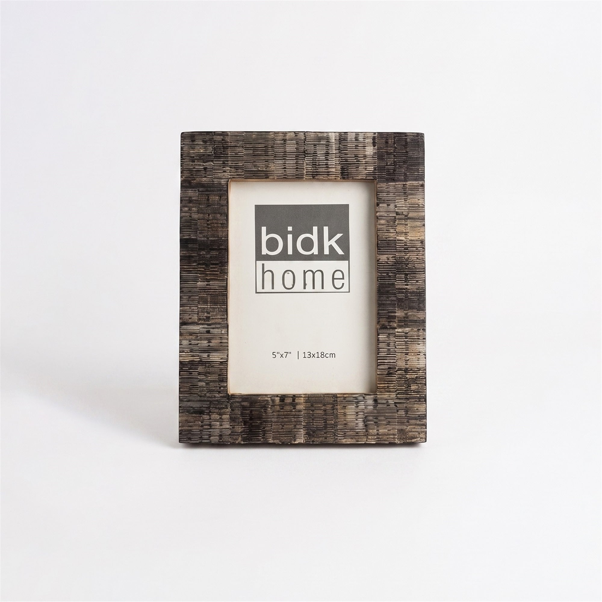 5x7" Black Horn Etching Picture Frame