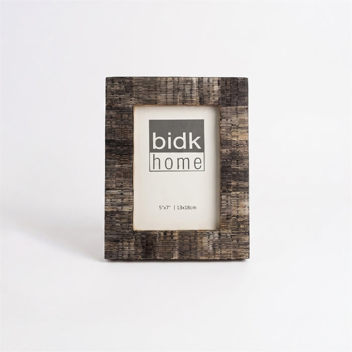 5x7" Black Horn Etching Picture Frame