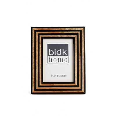 5x7" Black & Brown Resin Tiles Picture Frame