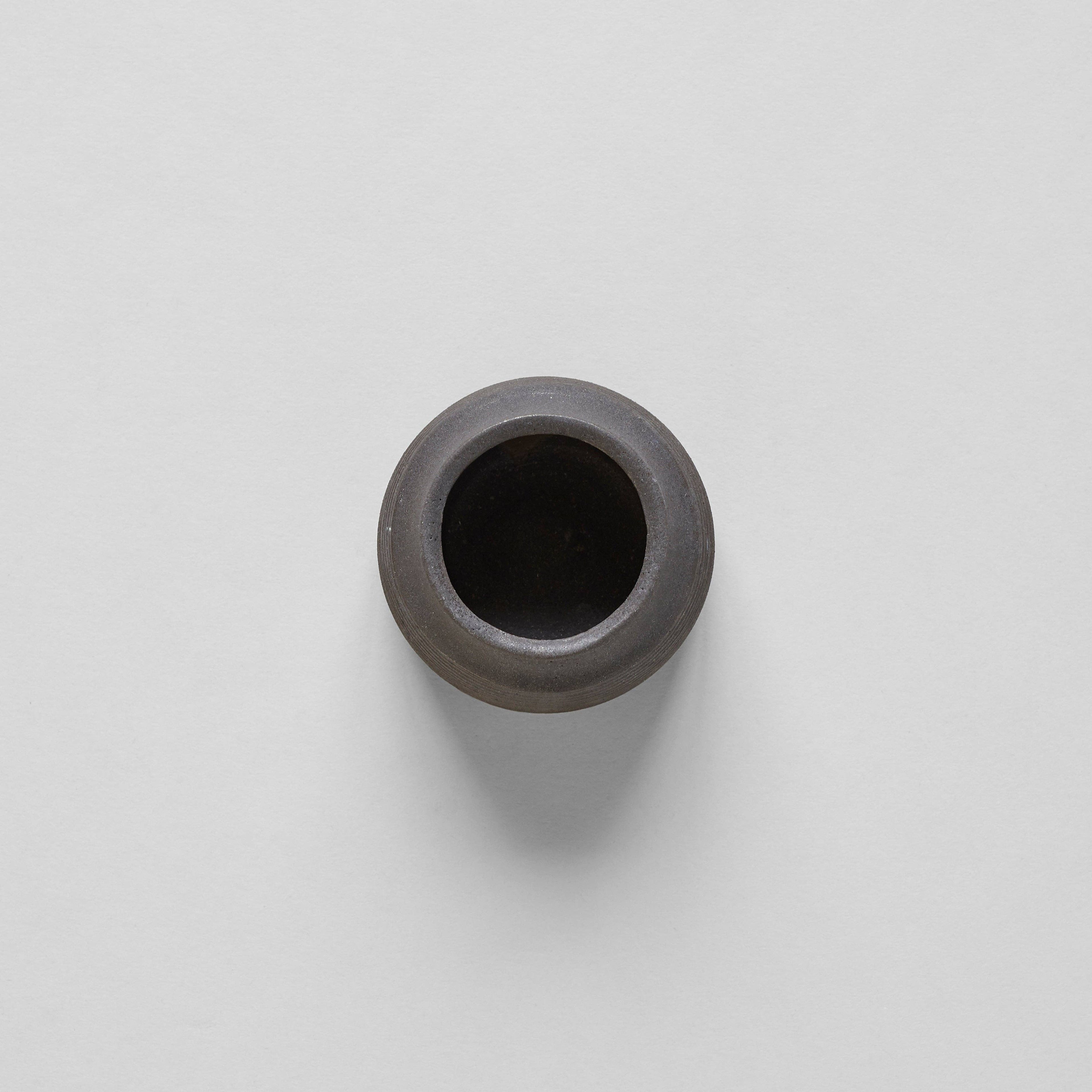 Stoneware Match Strike Pot — detail view