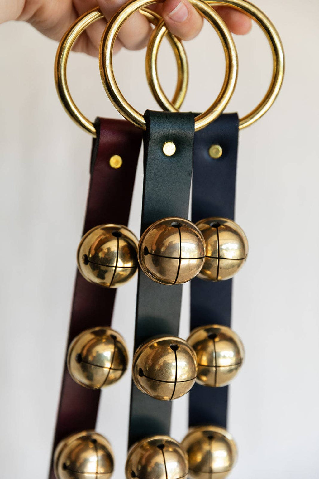 Sleigh Bells on Brass Ring | Christmas Door Bell