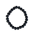 Recycled Glass Beads Black Lg