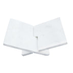 Interlocking Marble Book Holder, White