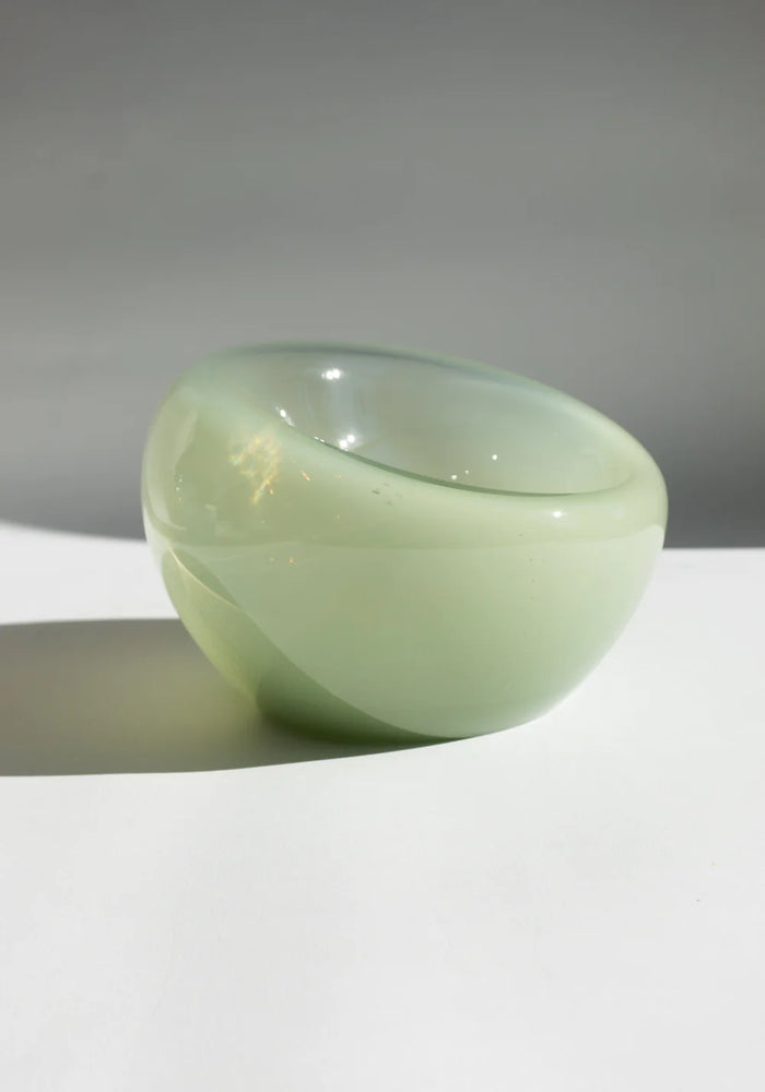 Caldera Hand Blown Glass Vessel 7"