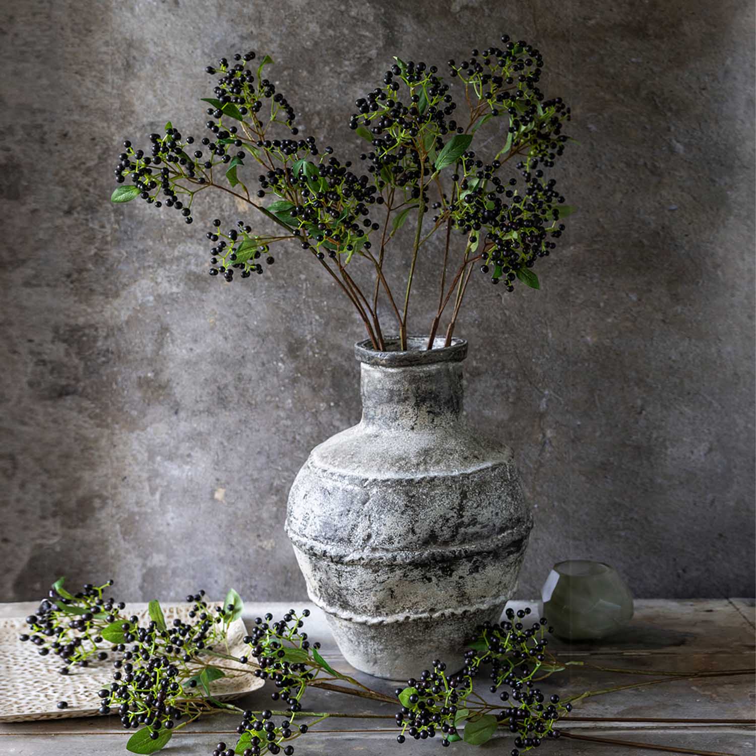 Artificial Blackened Viburnum