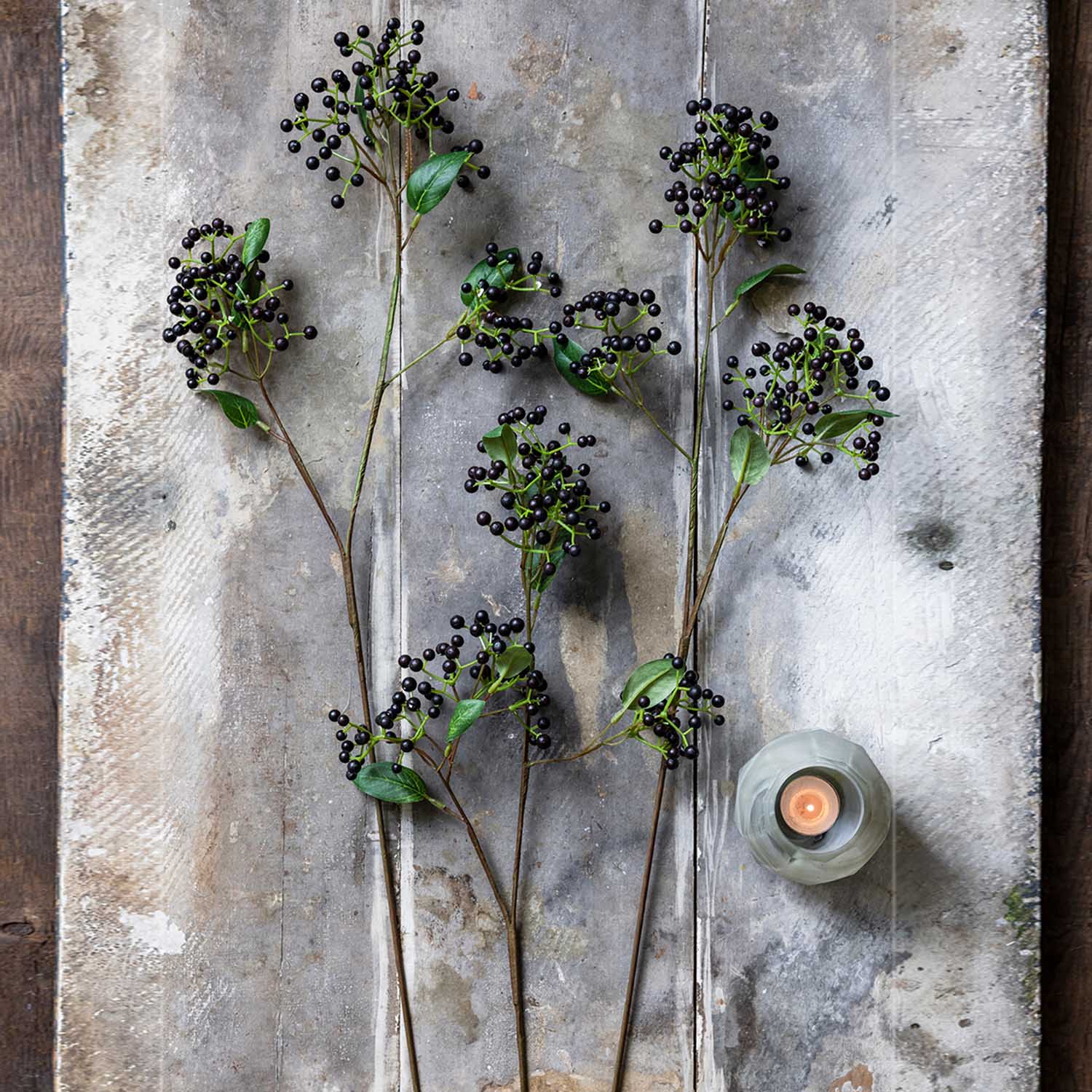 Artificial Blackened Viburnum