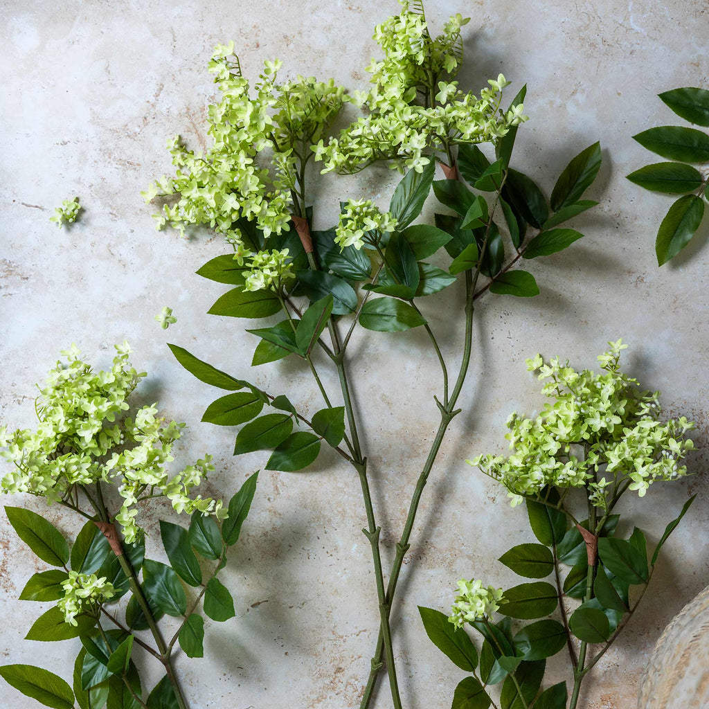 Artificial Lilac Stem, Pistachio