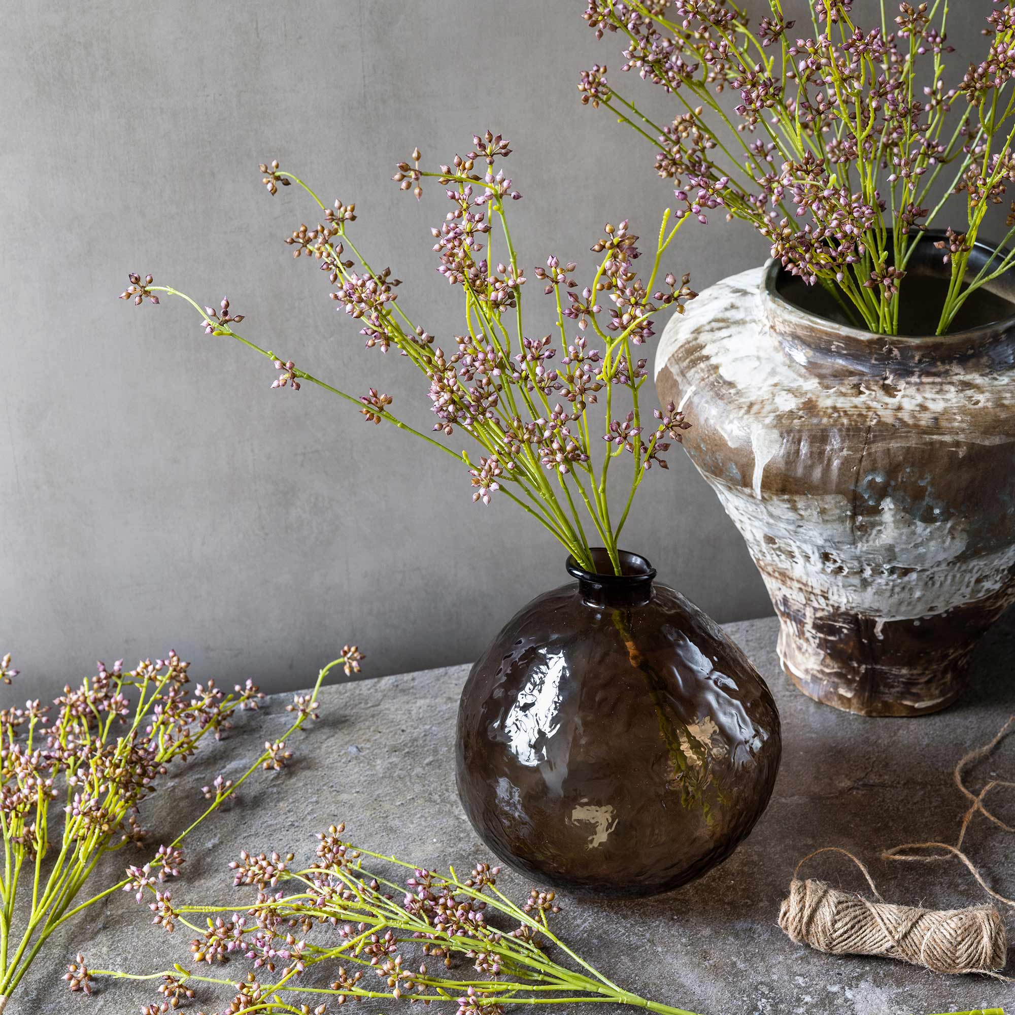 Artificial Succulent Bunch, Blush