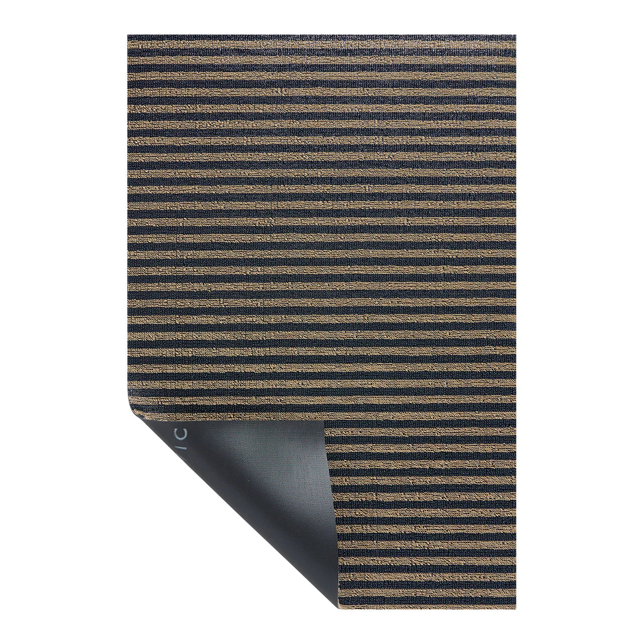 Chilewich Breton Stripe Shag Mat 2'x3' — detail view