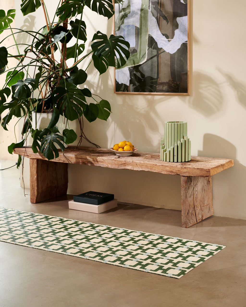Pappelina Tom Rug in Leaf, 2'4" x 5'11" — Pappelina