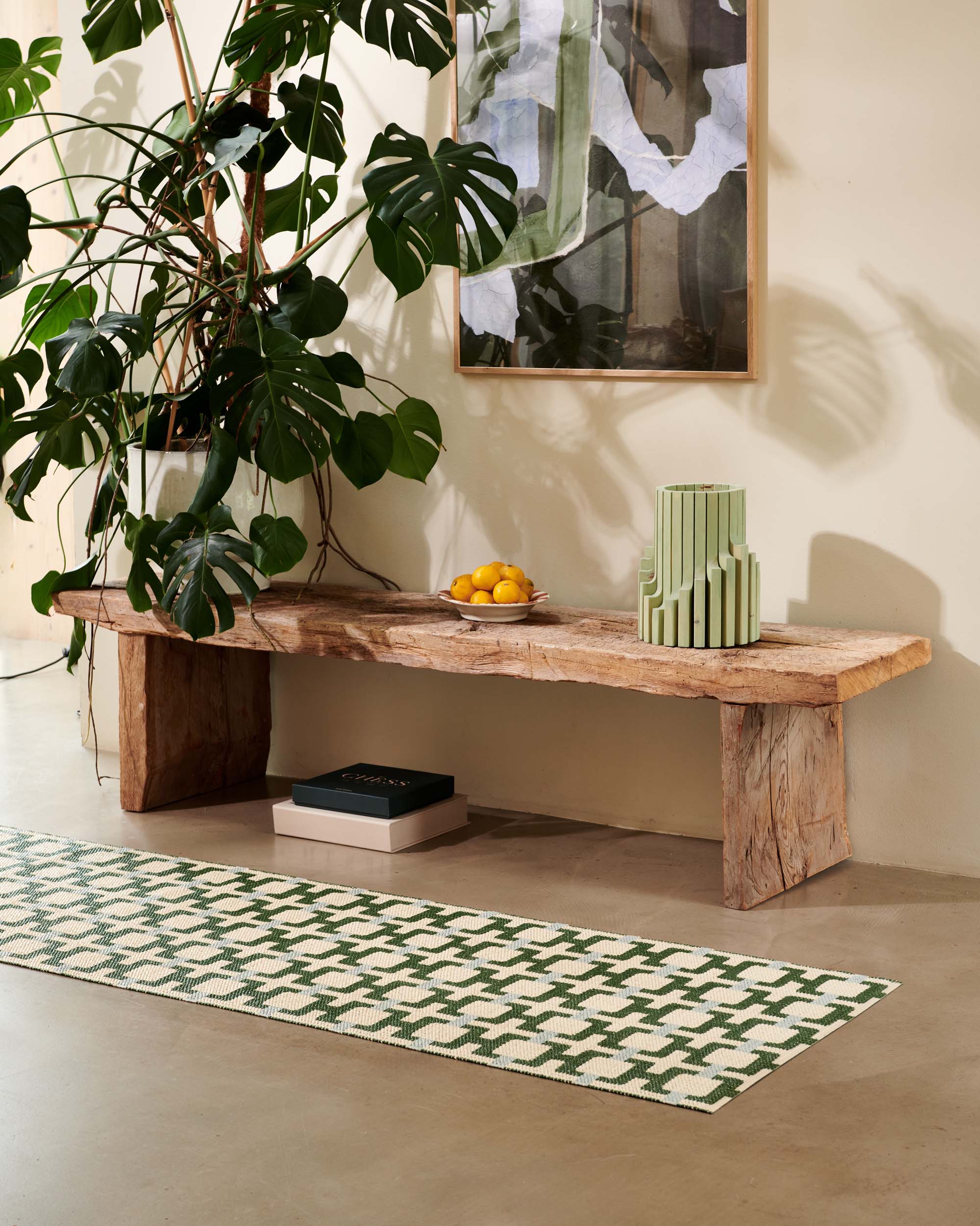 Pappelina Tom Rug in Leaf, 2'4" x 5'11" — Pappelina