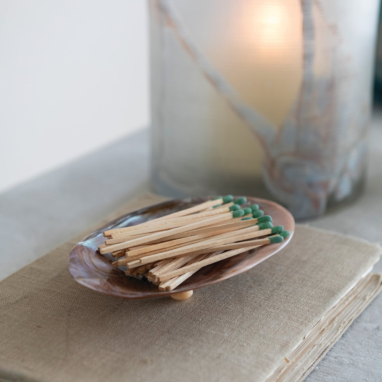 Footed Natural Shell Dish