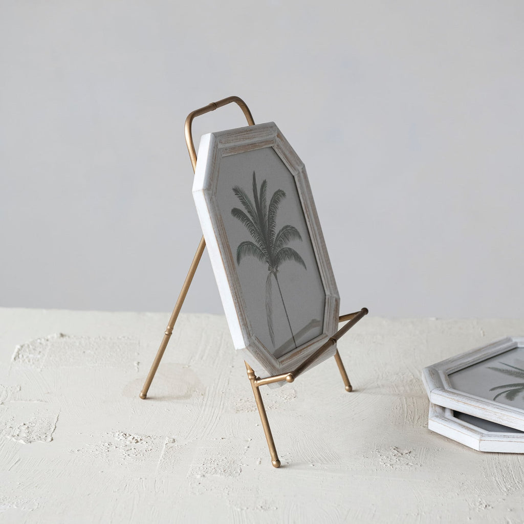 Metal Easel, Gold Finish