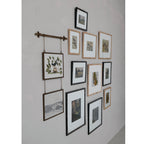 Burl Wood Veneer Photo Frame with White Mat, Natural