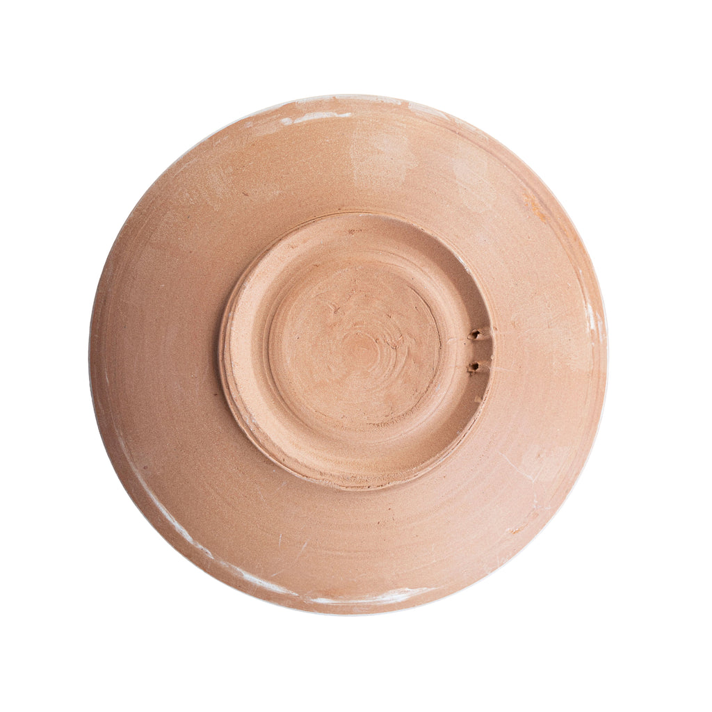 Horezu Bowl, Green Feather