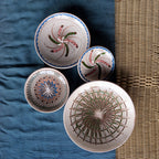Horezu Bowl, Blue Feather