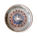 Horezu Bowl, Blue Feather