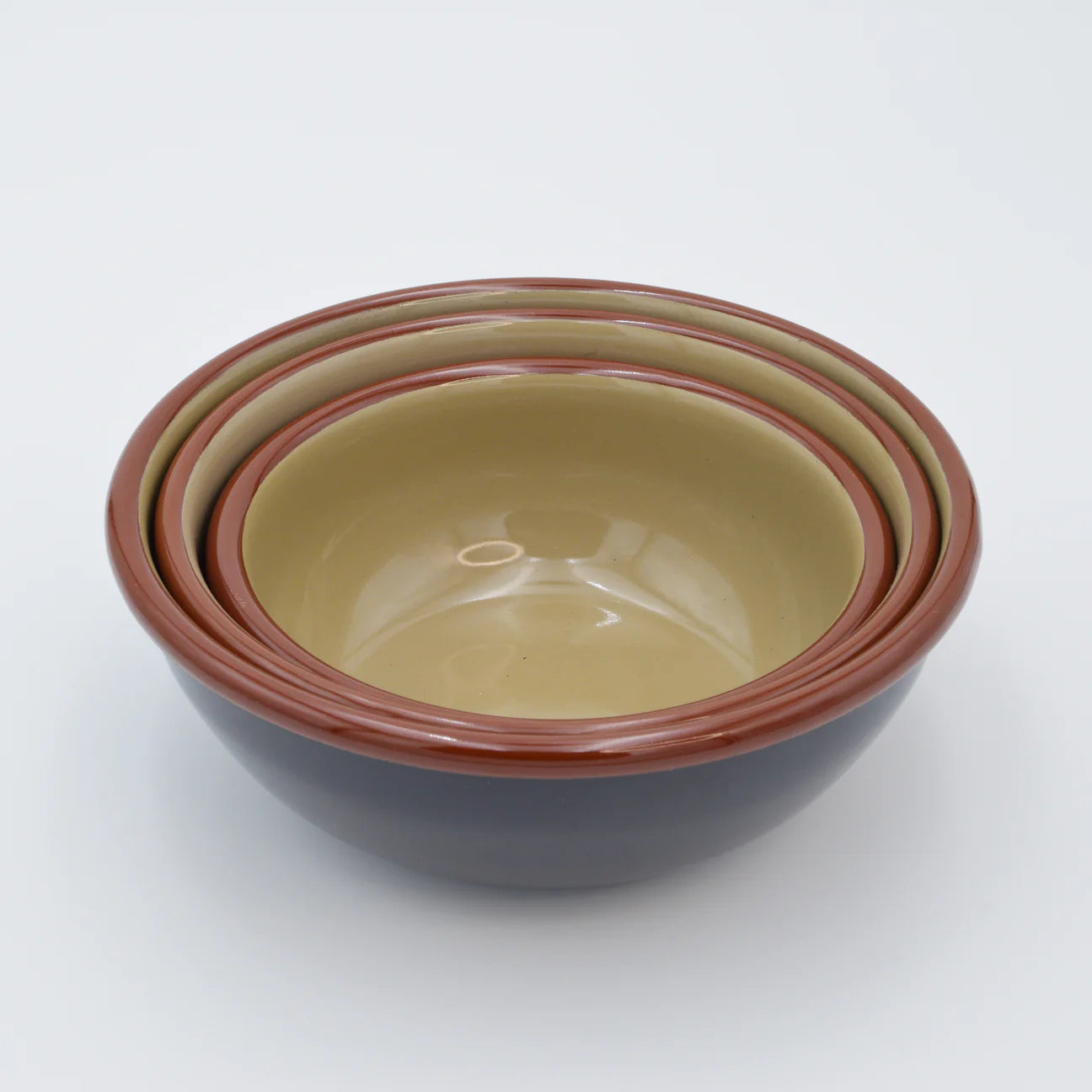 Enamel Bowls Set of 3, Sea Wall