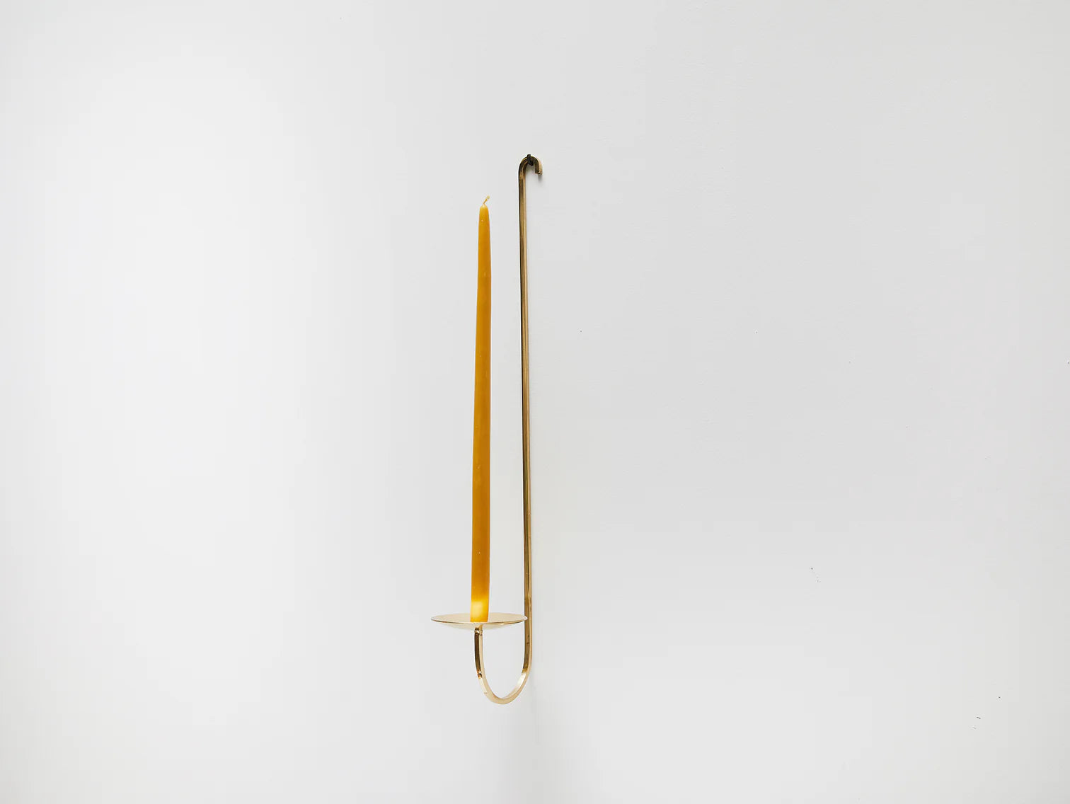 Single Armed Brass Candle Holder