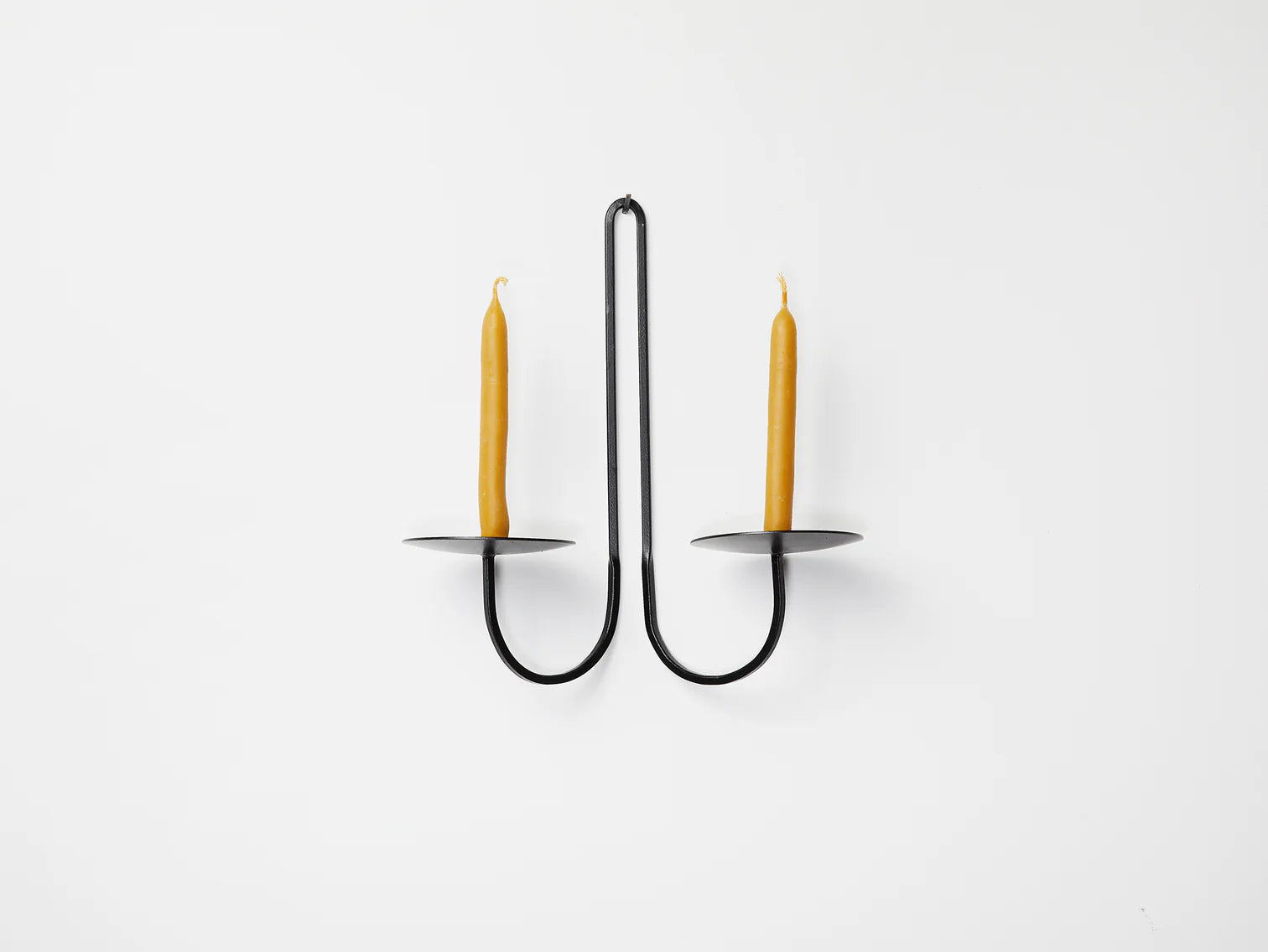 Double Arm Iron Candle Holder