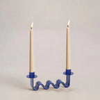 Helen Electric Blue Candle Holder