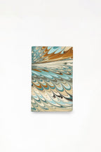 Hand-Marbled Notecards in Nila Feather, Set of 8