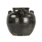 Glazed 4-Handle Pot, Large