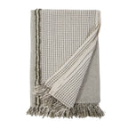 Jagger Oversized Throw 60" X 90" Ivory/ Moss Handwoven
