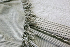 Jagger Oversized Throw 60" X 90" Ivory/ Moss Handwoven