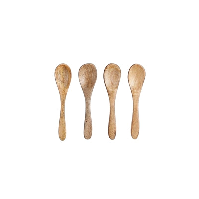 4 Picco Spoons Light Brown
