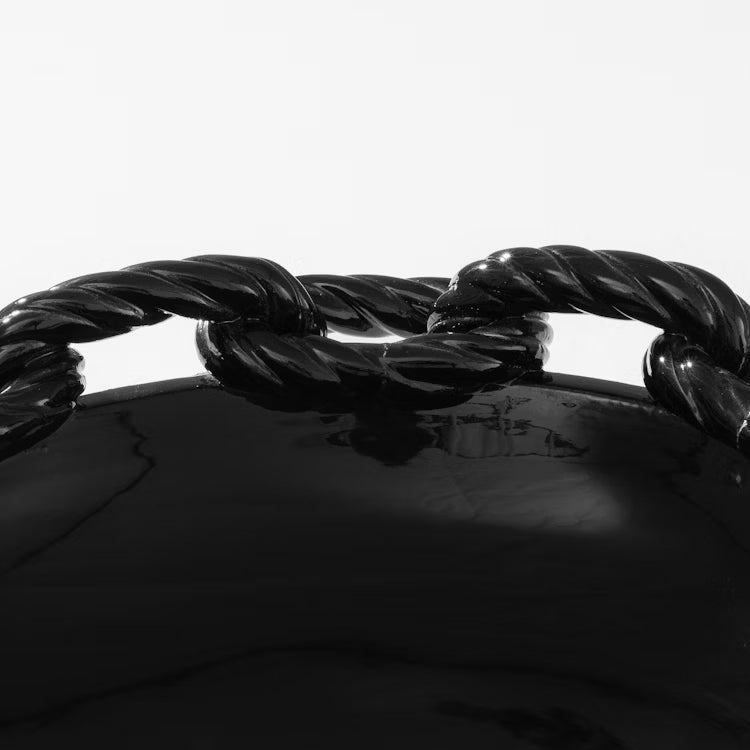 Link Round Plate -  Black