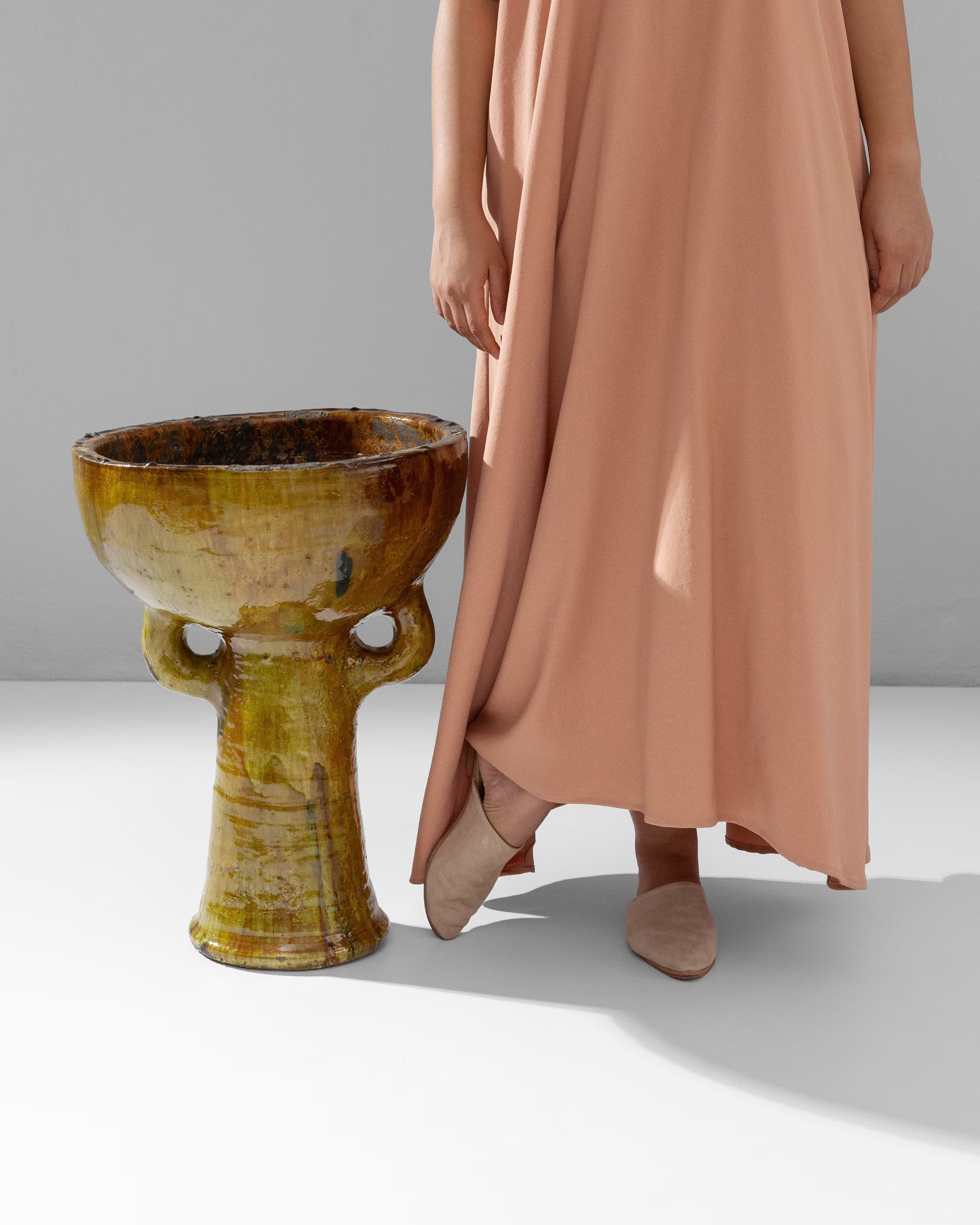 Asni Tamegrout Amber Planter Large