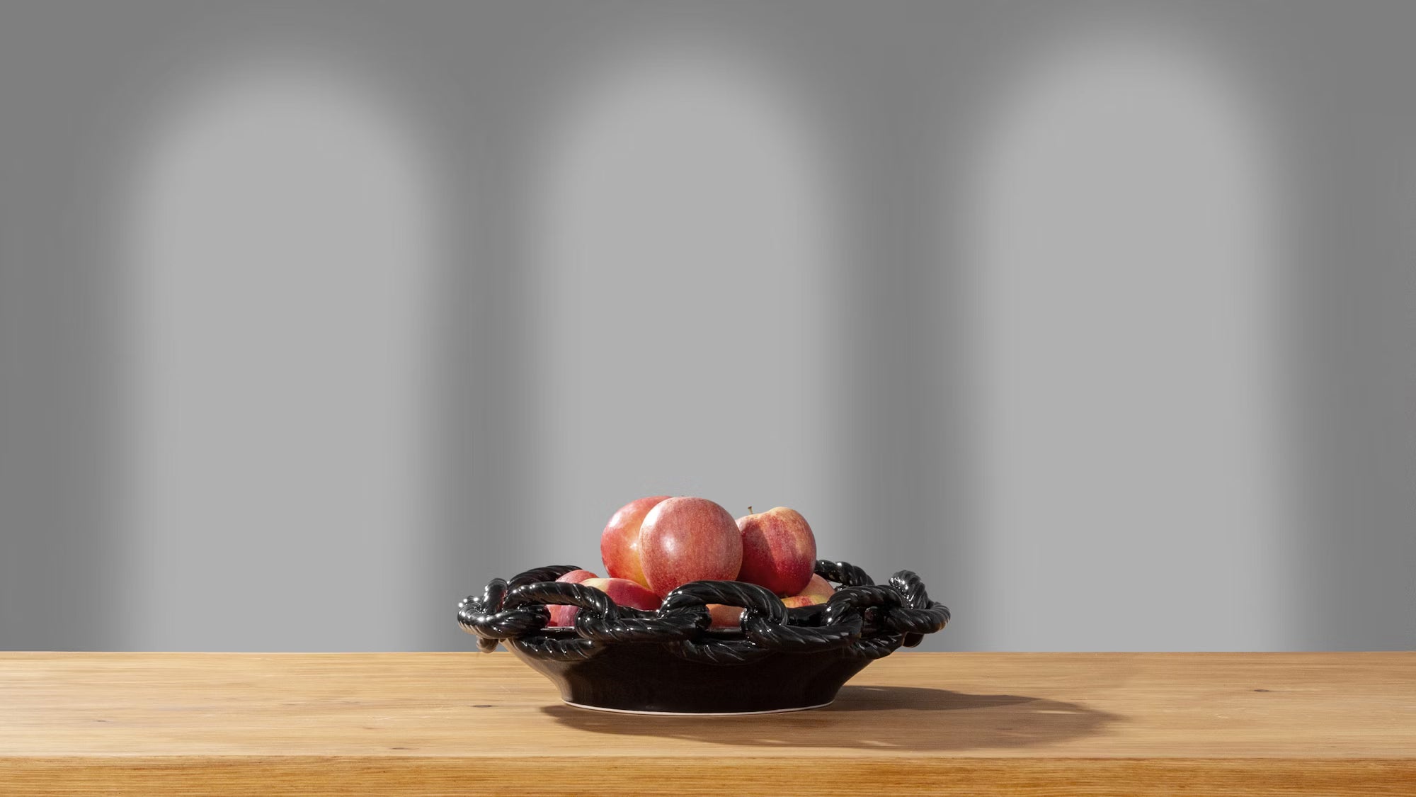 Link Round Plate -  Black