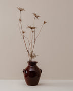 Areej Ceramic Vase - Burgundy