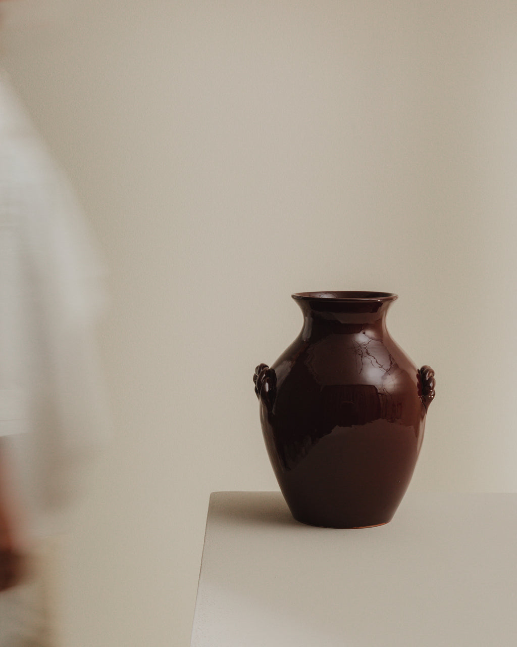 Areej Ceramic Vase - Burgundy