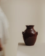 Areej Ceramic Vase - Burgundy