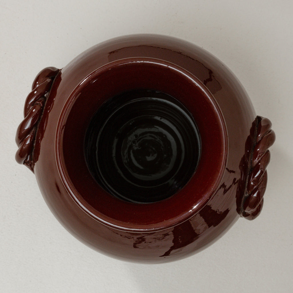 Areej Ceramic Vase - Burgundy