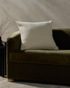 Bedford Pillow in Ivory, 24" x 24"