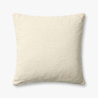 Bedford Pillow in Ivory, 24" x 24"