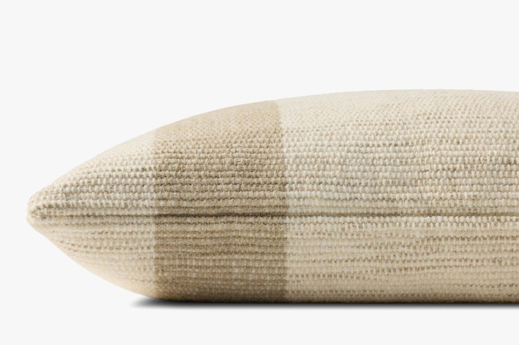 Mistwood Wool Lumbar Pillow in Ivory, 16" x 26"