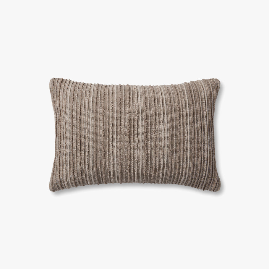 Ribbed Lumbar Pillow in Earth, 13" x 21"