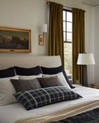 Charcoal/Olive Pillow 18" x 18"