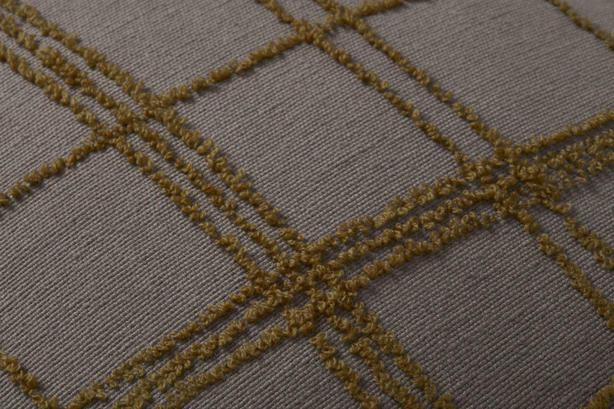 Charcoal/Olive Pillow 18" x 18"