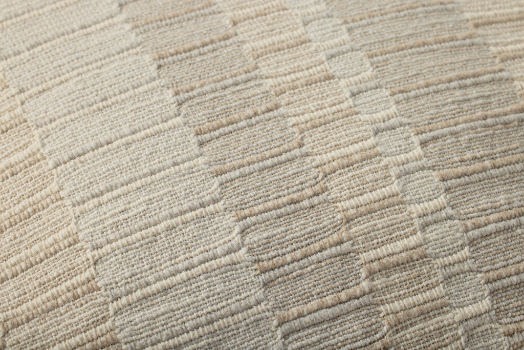 Striped Pillow in Natural/Ivory, 22" x 22"