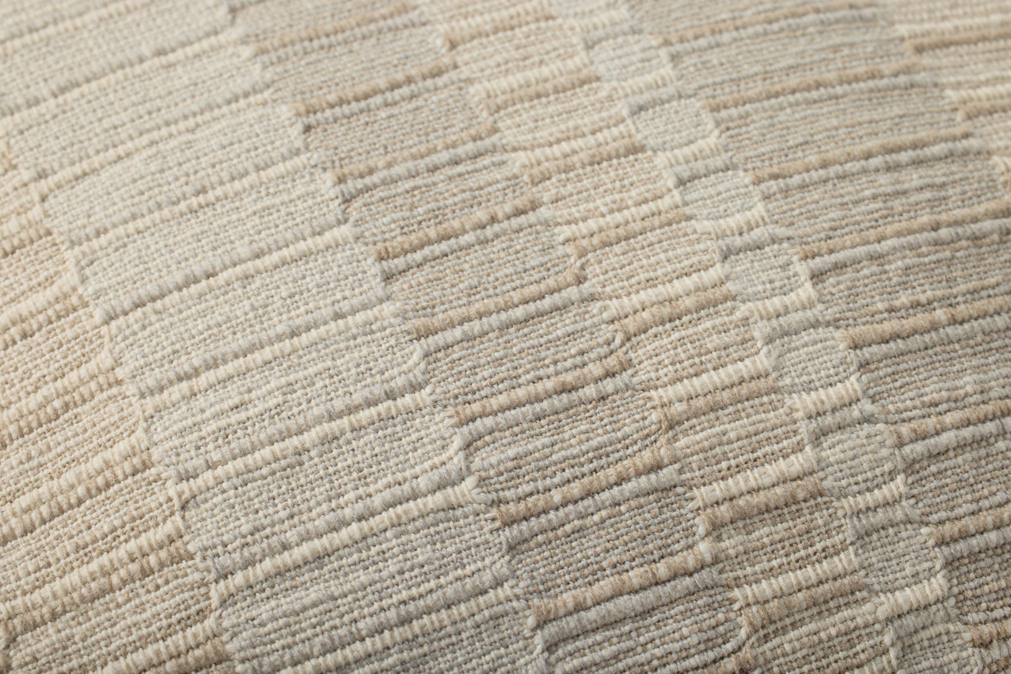 Striped Pillow in Natural/Ivory, 22" x 22"