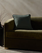 Hudson Pillow in Blue/Black, 20" x 20"