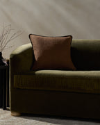 Hudson Pillow in Brown/Black, 20" x 20"