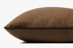 Hudson Pillow in Brown/Black, 20" x 20"